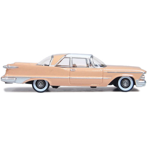 1959 Imperial Crown Coupe - Persian Pink / White 1:87 Scale Diecast Model Car by Oxford Alt Image 3