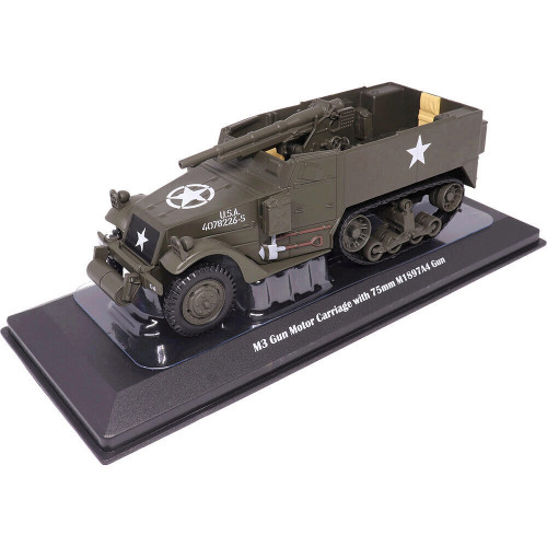 M3 Gun Motor Carriage with M1897A4 Gun 1/43 Die Cast Model Alt Image 7