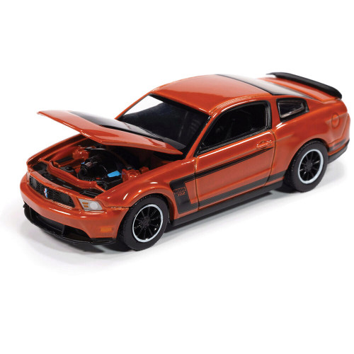 2012 Ford Mustang Boss 302 Orange Diecast Model Car | Auto World