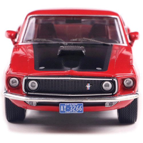 1969 Ford Mustang Mach 1 - Calypso Coral 1:43 Scale Diecast Model Car by IXO Models Alt Image 2