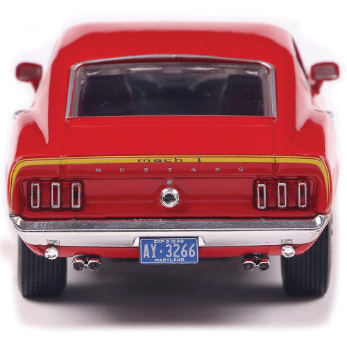1969 Ford Mustang Mach 1 - Calypso Coral 1:43 Scale Diecast Model Car by IXO Models Alt Image 5
