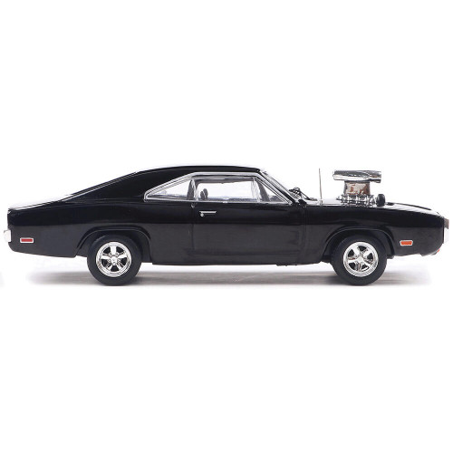 1970 Dodge Charger w/ Blown Engine - Black 1:43 Scale Diecast Model Car by IXO Models Alt Image 4