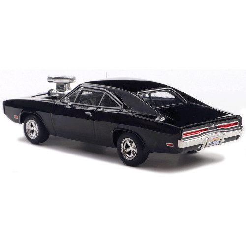 1970 Dodge Charger w/ Blown Engine - Black 1:43 Scale Diecast Model Car by IXO Models Alt Image 6