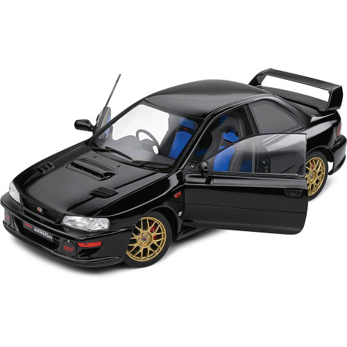1998 Subaru Impreza 22B - Black 1:18 Scale Diecast Model Car by Solido Alt Image 1
