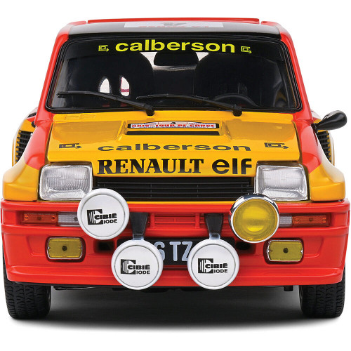1980 Renault 5 Turbo Yellow #4 Ragnotti/Andrie Tour De Corse 1:18 Scale Diecast Model Car by Solido Alt Image 3