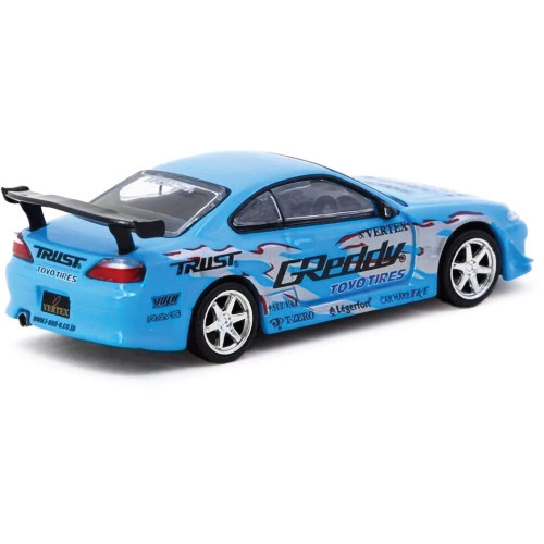 Vertex Nissan Silvia (S15) GReddy Special Limited Edition 1:64 Scale Diecast Model Car by Tarmac Works Alt Image 1