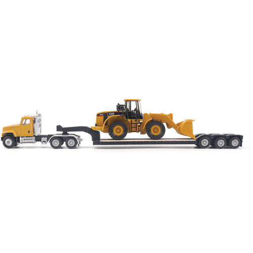 Cat CT681 Day Cab Tractor, Lowboy Trailer & Caterpillar 950G Wheel Loader Alt Image 3