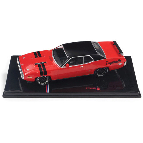 1971 Plymouth GTX - Ralley Red 1:43 Scale Diecast Model Car by IXO Models Alt Image 1