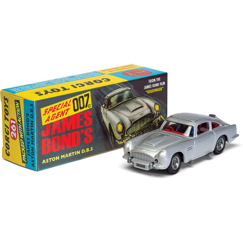 James Bond Aston Martin DB5 Silver 1:43 Scale Diecast Model Car by Corgi Alt Image 2