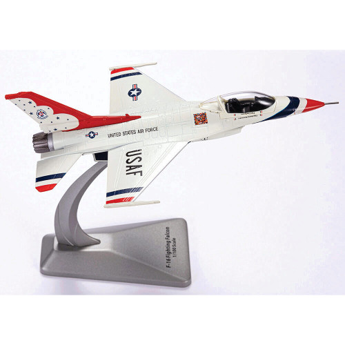 F-16 FIGHTING FALCON 1/100 DIE CAST MODEL - AF1-0142A USAF THUNDERBIRDS 1:100 Scale Metal by Air Force 1 Alt Image 2