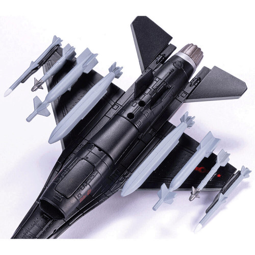 F-16 FIGHTING FALCON 1/100 DIE CAST MODEL - AF1-0142D 64TH AGGRESSOR SQUADRON “WRAITH” NELLIS AFB 2020 1:100 Scale Metal by Air Force 1 Alt Image 4