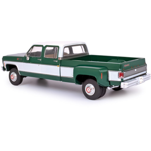 1973 GMC Sierra Grande 3500 Crew Cab Dually - Glenwood Green and Frost White Alt Image 1