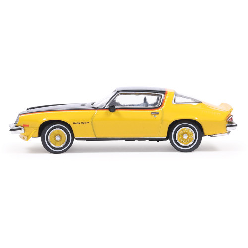 1976 Chevrolet Camaro Rally Sport - Bright Yellow and Black 1:64 Scale Diecast Model Car by IXO Models Alt Image 4