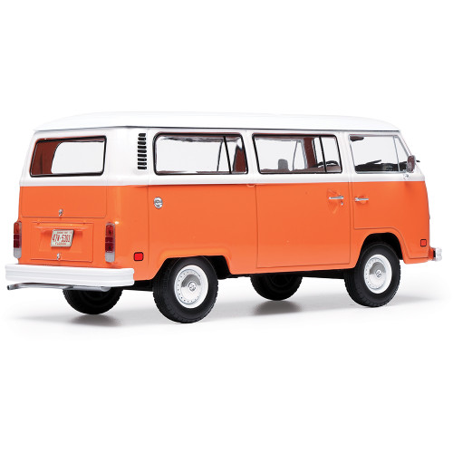 1974 Volkswagen Bus - Brilliant Orange 1:24 Scale Diecast Model Truck by IXO Models Alt Image 1