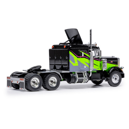 1973 Peterbilt 359 - Black and Lime 1:64 Scale Diecast Model Truck by IXO Models Alt Image 1