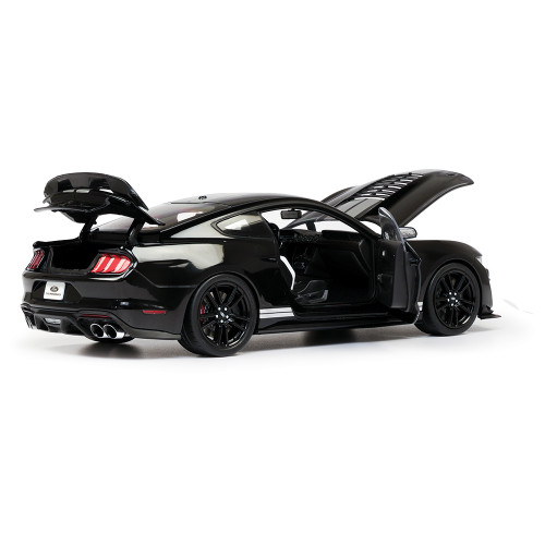 2022 Ford Mustang Shelby G.T. 500 - Shadow Black 1:18 Scale Diecast Model Car by IXO Models Alt Image 3