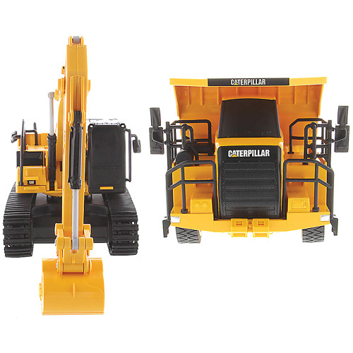Caterpillar RC Construction Two-Pack 336 Hydraulic Excavator + 770 Mining Truck 1:35 Scale Diecast Construction by Diecast Master Alt Image 8