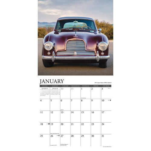 Classic Cars 2026 Wall Calendar  Stapled Wall Calendar by Willow Creek Press Inc. Alt Image 2