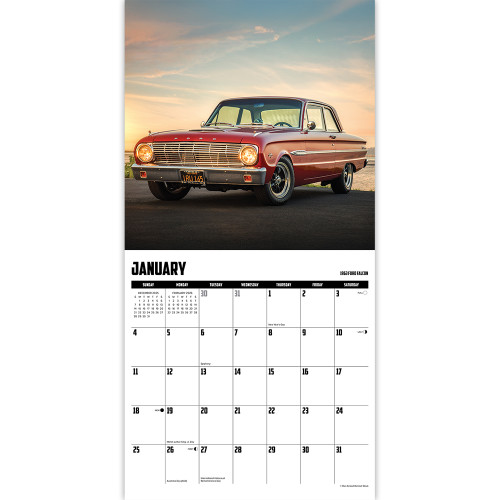 American Muscle Cars 2026 Wall Calendar  Stapled Wall Calendar by Willow Creek Press Inc. Alt Image 2