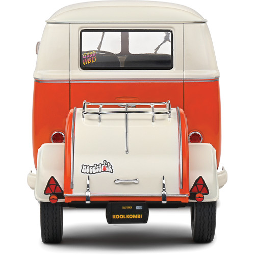 1950 Kool Kombi & Trailer - Orange 1:18 Scale Diecast Model Car by Solido Alt Image 4