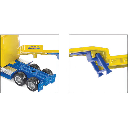 Tractor Trailer Truck With New Holland Tractors 1:87 Scale Diecast Model Truck by Siku Alt Image 3