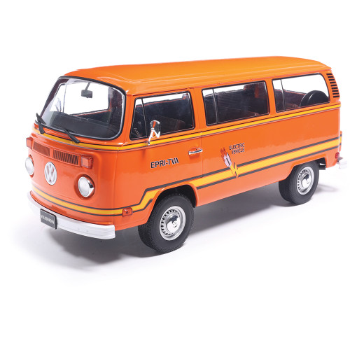 ミニカー IXO VW Bus FF SG Zeven Ortswehr Zeven 1974 Volkswagen Bus Brilliant Orange Diecast Model Truck | IXO Models