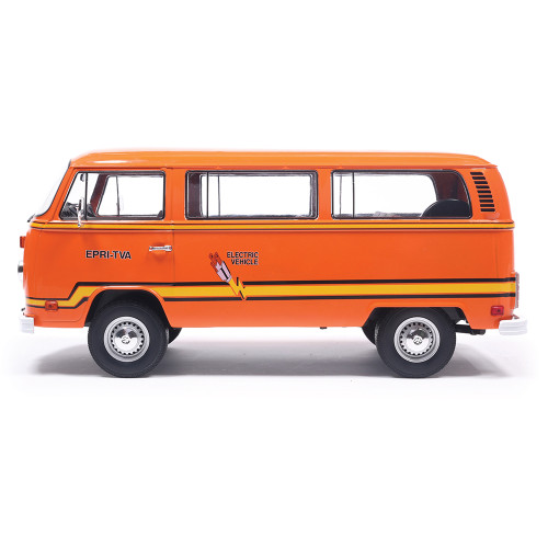 1978 Volkswagen Type 2 Bus Elektrotransporter - Orange 1:18 Scale Diecast Model Truck by IXO Models Alt Image 3