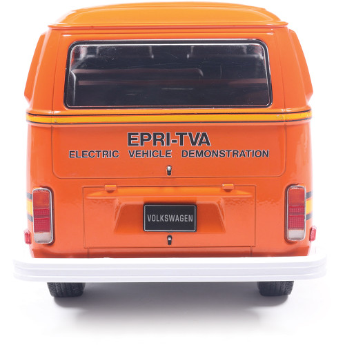 1978 Volkswagen Type 2 Bus Elektrotransporter - Orange 1:18 Scale Diecast Model Truck by IXO Models Alt Image 4