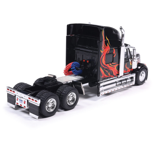 2010 International Lonestar - Black with flames 1:43 Scale Diecast Model Truck by IXO Models Alt Image 6