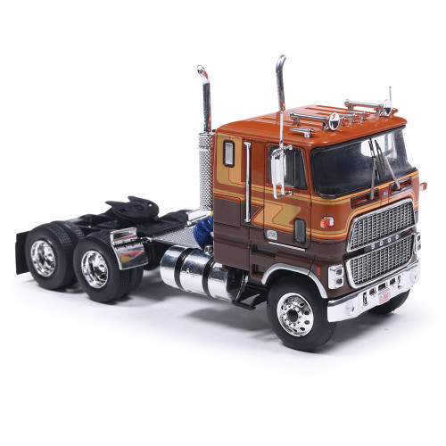 Ford COE 9000 - Brown and Tan 1:43 Scale Diecast Model Truck by IXO Models Alt Image 1