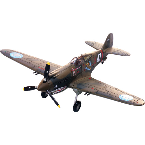 Curtiss P-40B/C Warhawk - White 7 13-victory ace Robert Neale Flying Tigers - 1942 1:72 Scale Diecast Plane by Legion Models Alt Image 1