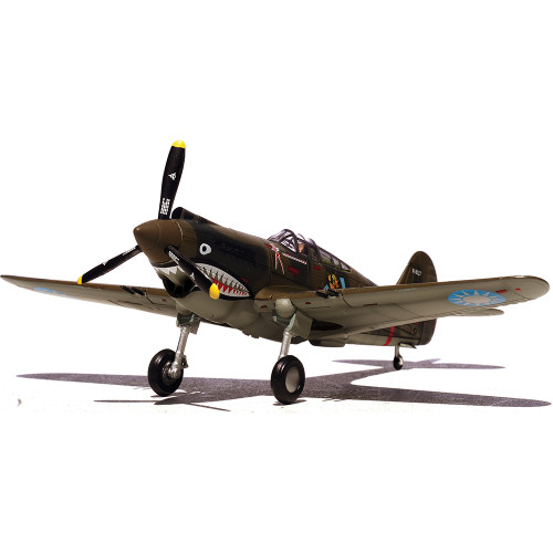 Curtiss P-40B/C Warhawk - White 7 13-victory ace Robert Neale Flying Tigers - 1942 1:72 Scale Diecast Plane by Legion Models Alt Image 5
