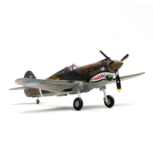 Curtiss P-40B/C Warhawk - White 47 Robert Smith - Hell's Angel Flying Tigers - 1942 1:72 Scale Diecast Plane by Legion Models Alt Image 2