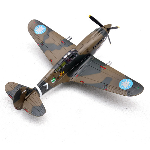 Curtiss P-40B/C Warhawk - White 47 Robert Smith - Hell's Angel Flying Tigers - 1942 1:72 Scale Diecast Plane by Legion Models Alt Image 6