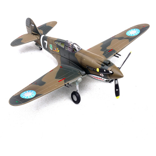 Curtiss P-40B/C Warhawk - White 47 Robert Smith - Hell's Angel Flying Tigers - 1942 1:72 Scale Diecast Plane by Legion Models Alt Image 7