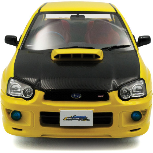 2003 Subaru Impreza WRX STI Yellow Diecast Model Car | Solido