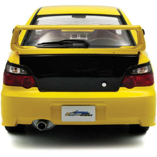 2003 Subaru Impreza WRX STI Yellow Diecast Model Car | Solido