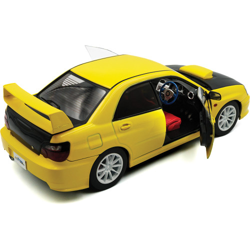 2003 Subaru Impreza WRX STI Yellow Diecast Model Car | Solido