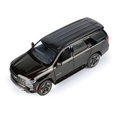 2025 Chevy Tahoe Z71 - Black 1:24 Scale Diecast Model Truck by Motor Max Alt Image 1