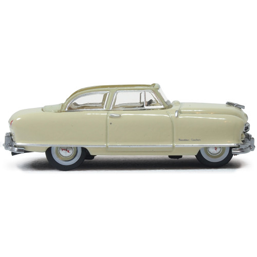 Nash Rambler Custom Landau Convertible - Champagne Ivory (Open) 1:87 Scale Diecast Model Car by Oxford Diecast Alt Image 4