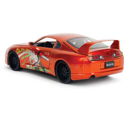 1995 Toyota Supra with Chainsaw Man Diecast Figure | Jada Toys