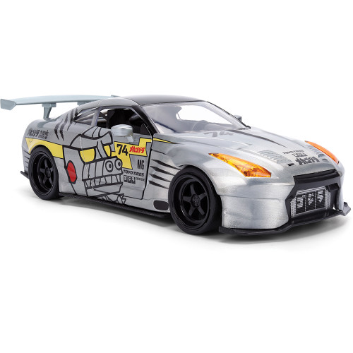 2009 Nissan GT-R (R35) W/Mechagodzilla Diecast Figure 1:24 Scale Diecast Model Car by Jada Toys Alt Image 6