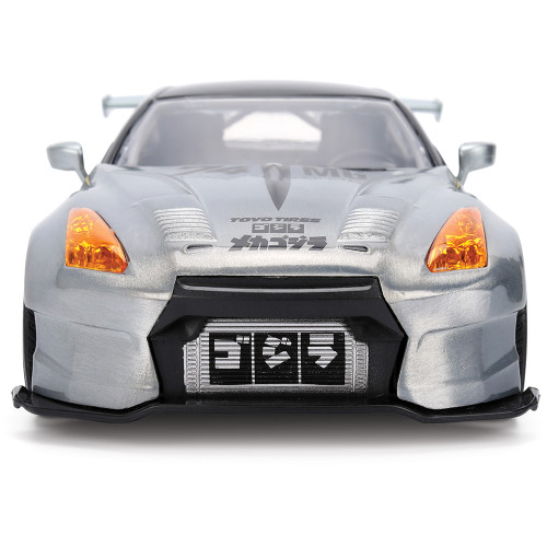 2009 Nissan GT-R (R35) W/Mechagodzilla Diecast Figure 1:24 Scale Diecast Model Car by Jada Toys Alt Image 7