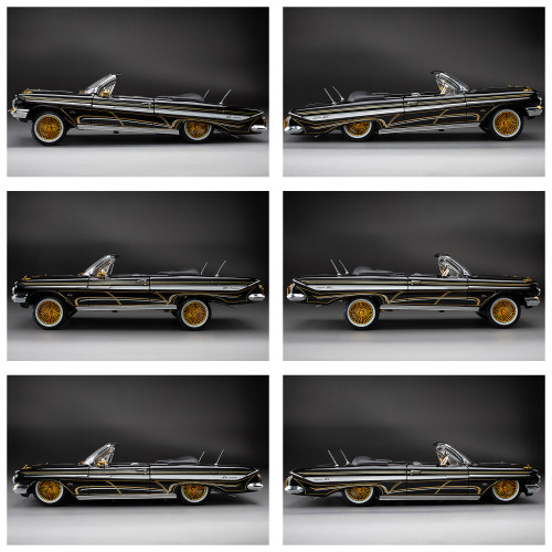 1961 Chevrolet Impala Open Convertible Lowrider Black | Sunstar