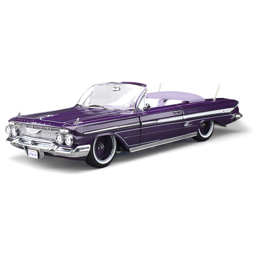 1961 Chevrolet Impala Open Convertible Lowrider Purple (with