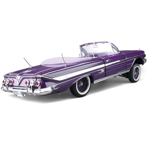 1961 Chevrolet Impala Open Convertible Lowrider Purple (with