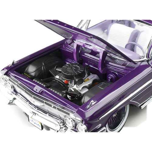 1961 Chevrolet Impala Open Convertible Lowrider Purple (with