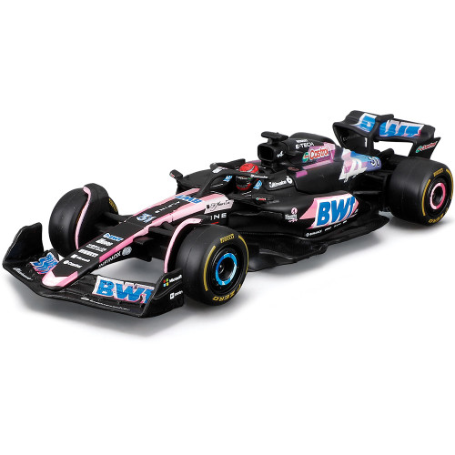 2024 Alpine F1 Team A524 w/helmet  - Ocon #31 1:43 Scale Diecast Model Car by Bburago Main Image