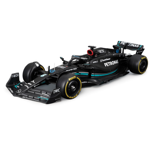 2023 Mercedes F1 W14 w/ figure - Russell #63 1:24 Scale Diecast Model Car by Bburago Alt Image 1