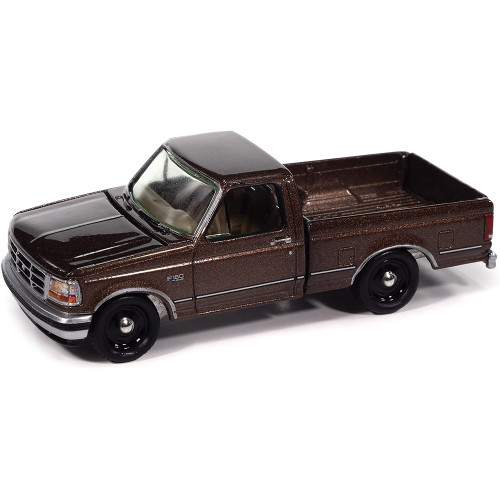 1993 Ford F-150 - Medium Mocha Poly 1:64 Scale Diecast Model Truck by Johnny Lightning Main Image